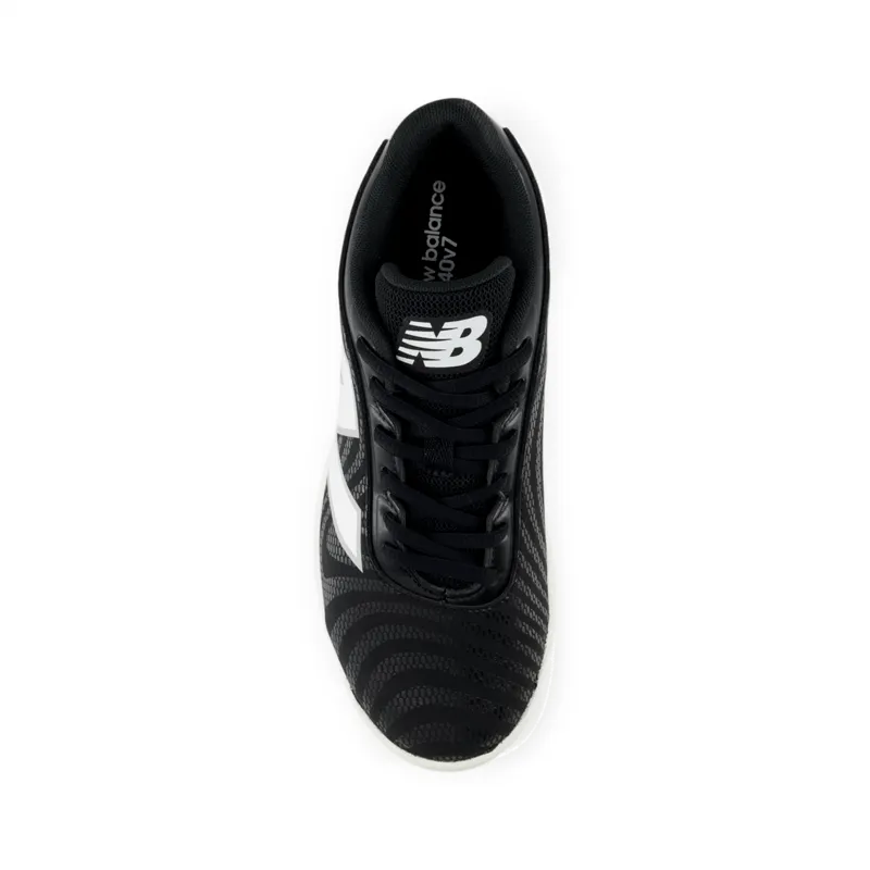 New Balance Youth 4040v7 Rubber-Molded Baseball Cleat - J4040BK7