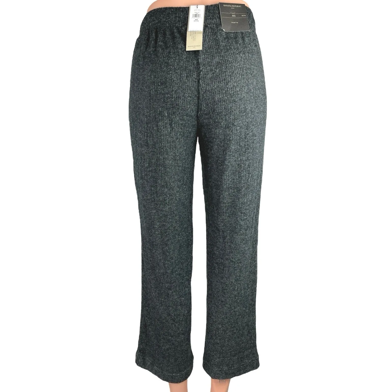 NEW Banana Republic Gray Straight Leg Pull On Yoga Sweatpants Lounge Pants XXS