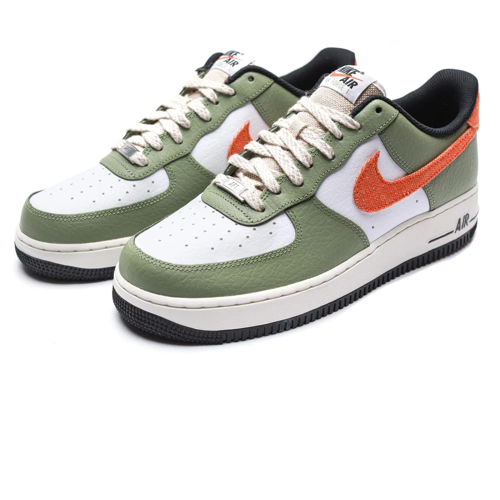 Nike Air Force 1 '07 'Oil Green/Safety Orange'