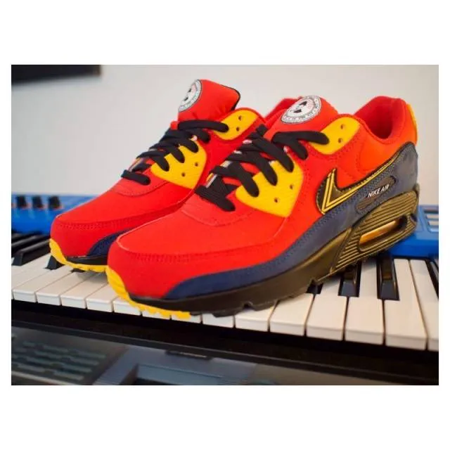 NIKE AIR MAX 90 PREMIUM "LONDON CITY PACK" UNIVERSITY RED-BL