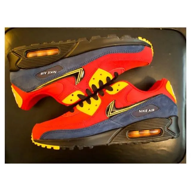 NIKE AIR MAX 90 PREMIUM "LONDON CITY PACK" UNIVERSITY RED-BL