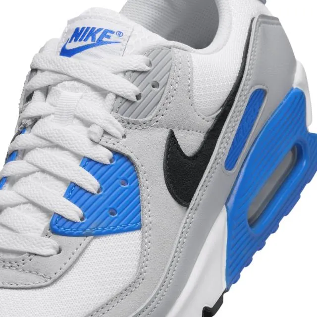 Nike air max 90 (pure platinum photo blue/ white/ photo blue/ pure platinum/ black) men us 8-13 fn6958-102