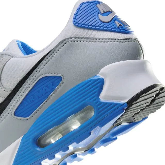 Nike air max 90 (pure platinum photo blue/ white/ photo blue/ pure platinum/ black) men us 8-13 fn6958-102