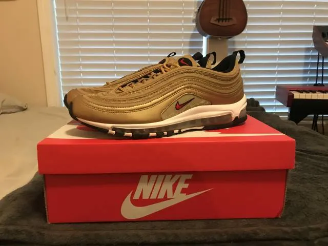 Nike Air Max 97 Metallic Gold SIZE 11.5