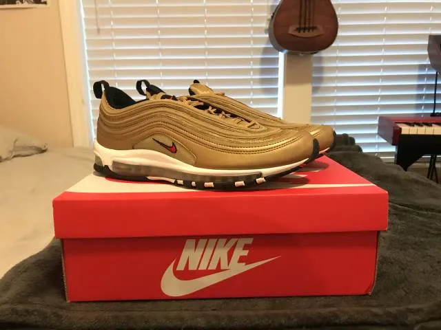 Nike Air Max 97 Metallic Gold SIZE 11.5