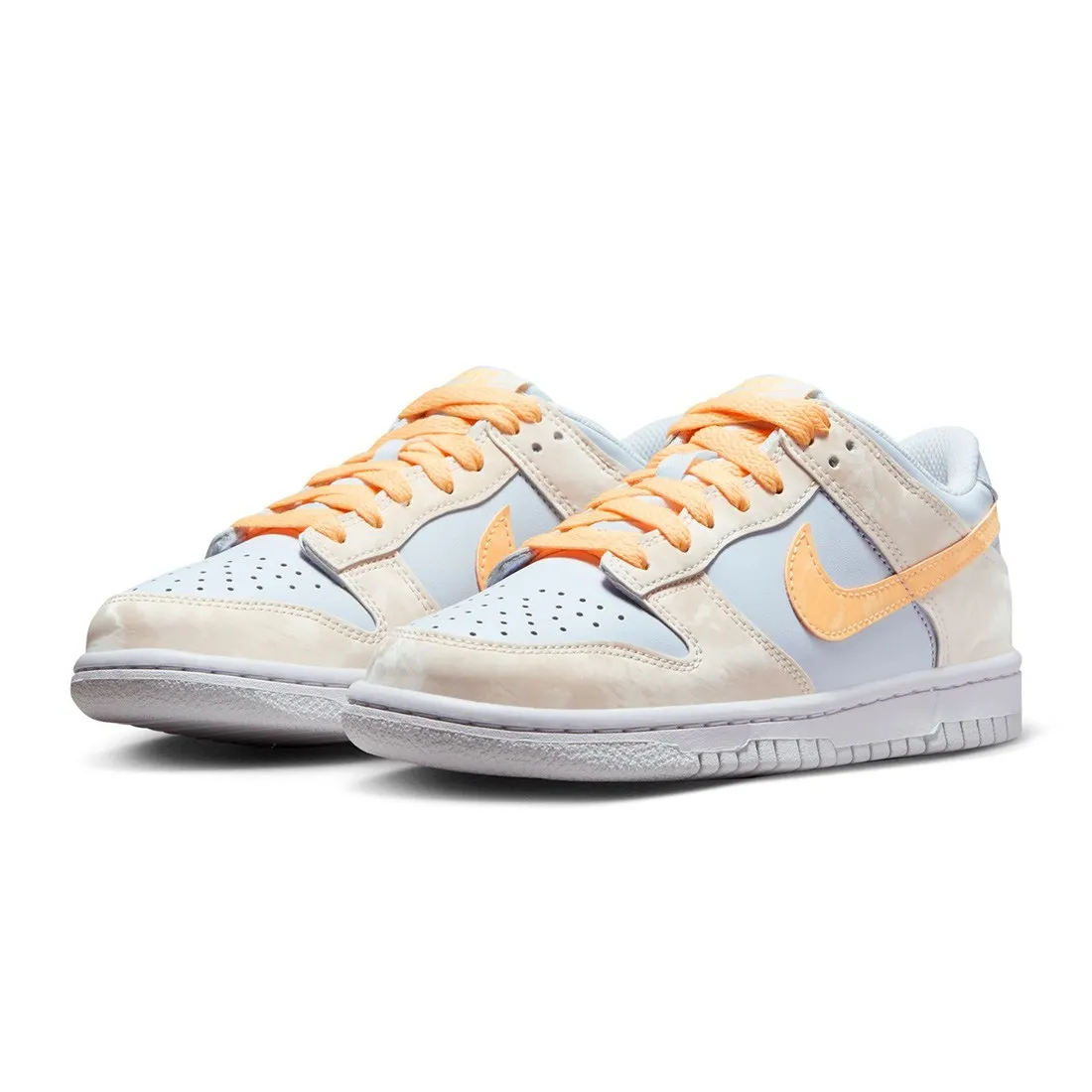 Nike Big Kids Dunk Low (pale ivory / melon tint-football grey)