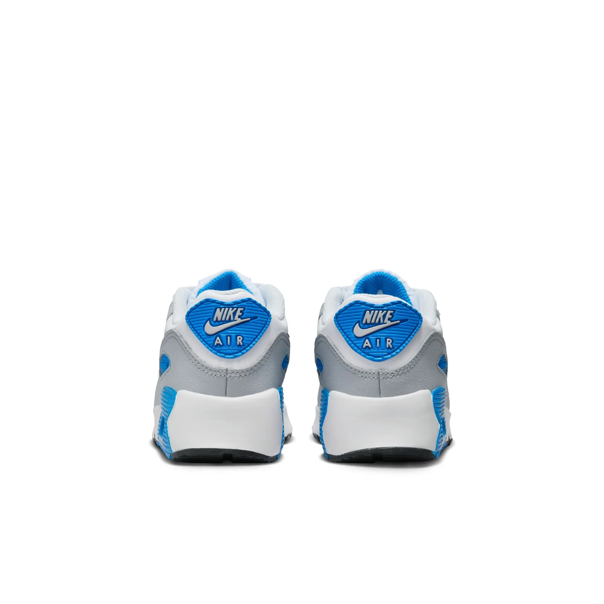 Nike - Boy - Nike Air Max 90 LTR - White/Black/Photo Blue/Platinum