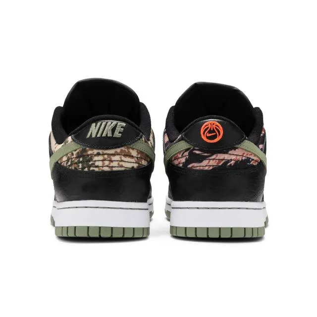 Nike dunk low se (black multi-camo/ black/ oil green/ white/ tota