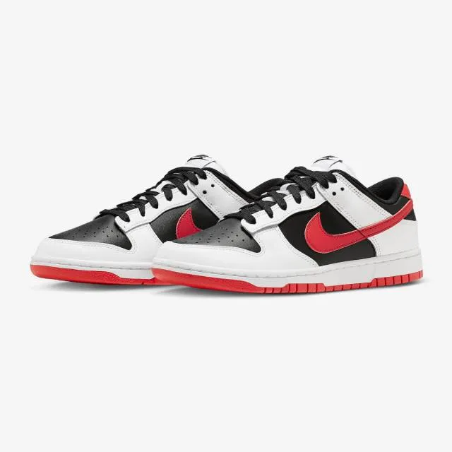 Nike dunk low (white black red/ white/ university red/ black) men us 8-13 fd9762-061