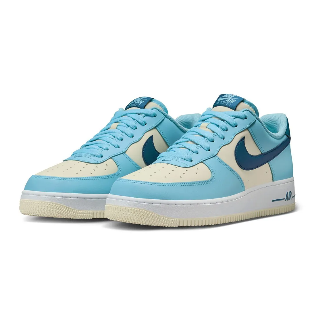 Nike Men Air Force 1 '07 (aquarius blue / court blue-coconut milk)