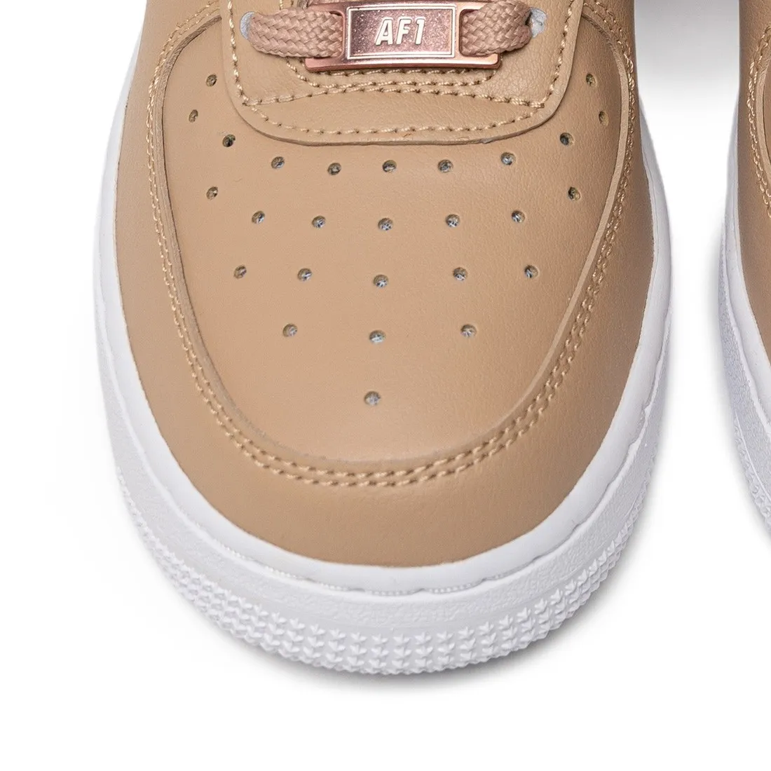 Nike Women Air Force 1 '07 Essential (hemp / mtlc rose gold-light soft pink)