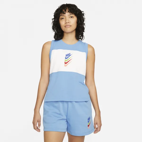 Nike - Women - Sleeveless DNA Sport Top - University Blue/White