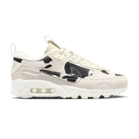 Nike women's air max 90 futura (cow print/ cream/ sail/ chrome/ black) sizes 6-10 fn7170-133