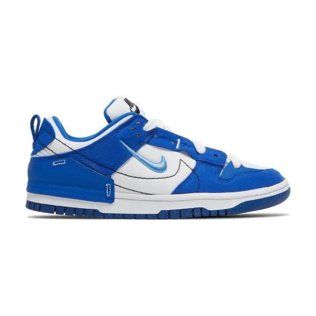 Nike women's dunk low disrupt 2 (white university blue/ white/ university blue/ hyper royal) sizes 6