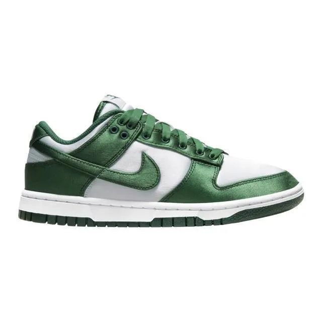 Nike women's dunk low (satin green/ white/ team green) sizes 6-10 dx5931-100