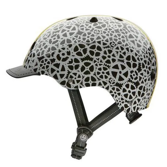 Nutcase Stay Geared Street Helmet - Black-White-Yellow