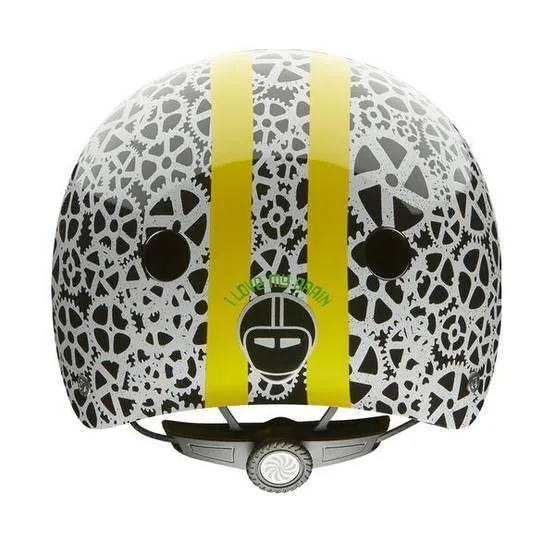 Nutcase Stay Geared Street Helmet - Black-White-Yellow