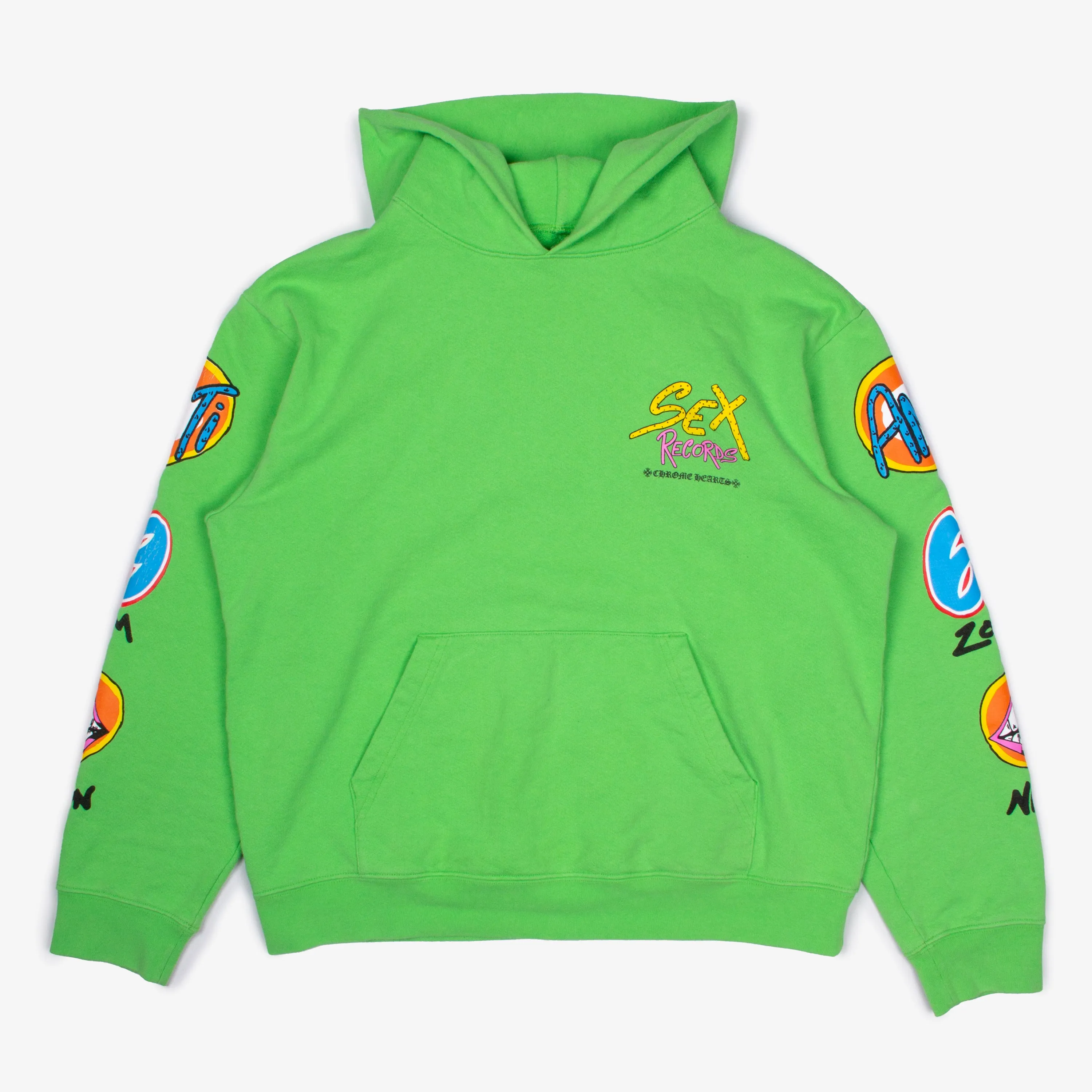 NYFW SEX RECORDS HOODIE SLIME GREEN