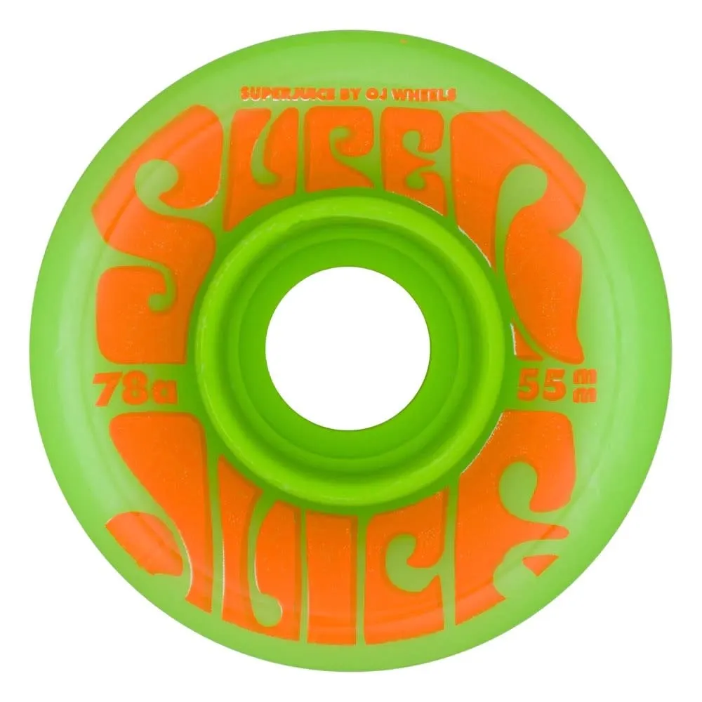 OJ Skateboard Wheels-55mm Mini Super Juice Green 78a