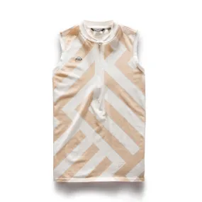 Olivia GEORAD Zip Sleeveless Top - Fawn