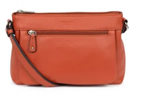 Orange calfskin cross body bag 464778