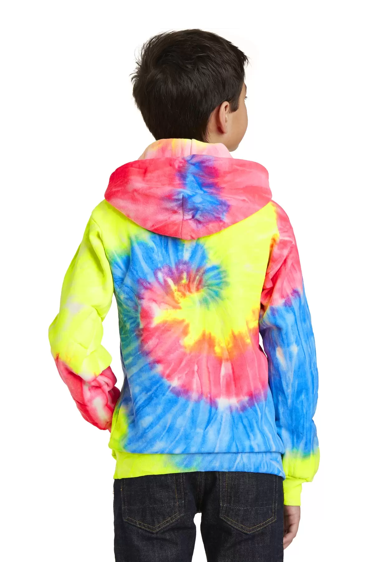 PC146Y Port & Company® Youth Essential Tie-Dye Pullover Hooded Sweatshirt SKU: PC146Y