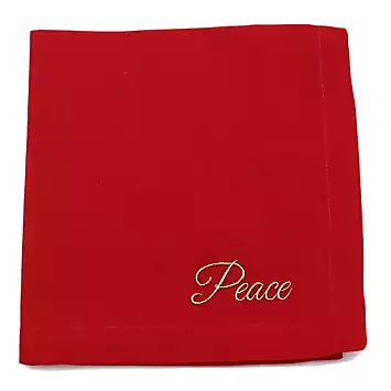 Peggy Wilkins Set of 4 Peace Napkins | Kaleidoscope