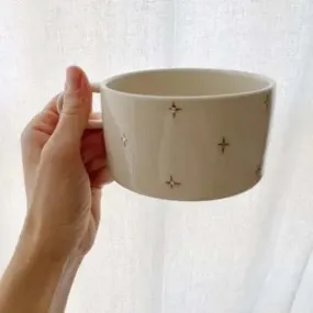 Petrichor + Gold Cross Mug