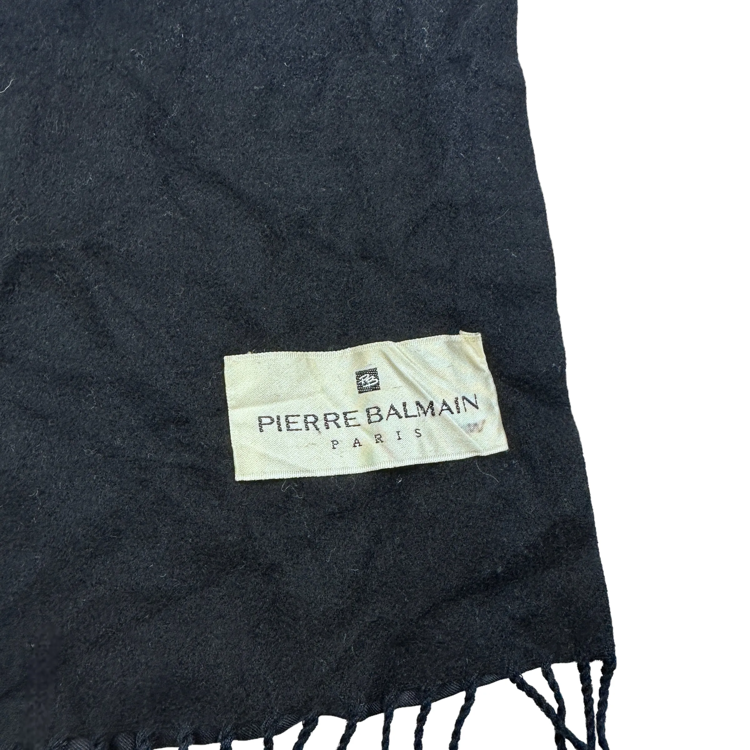 Pierre Balmain Wool Silk Patterned Scarf