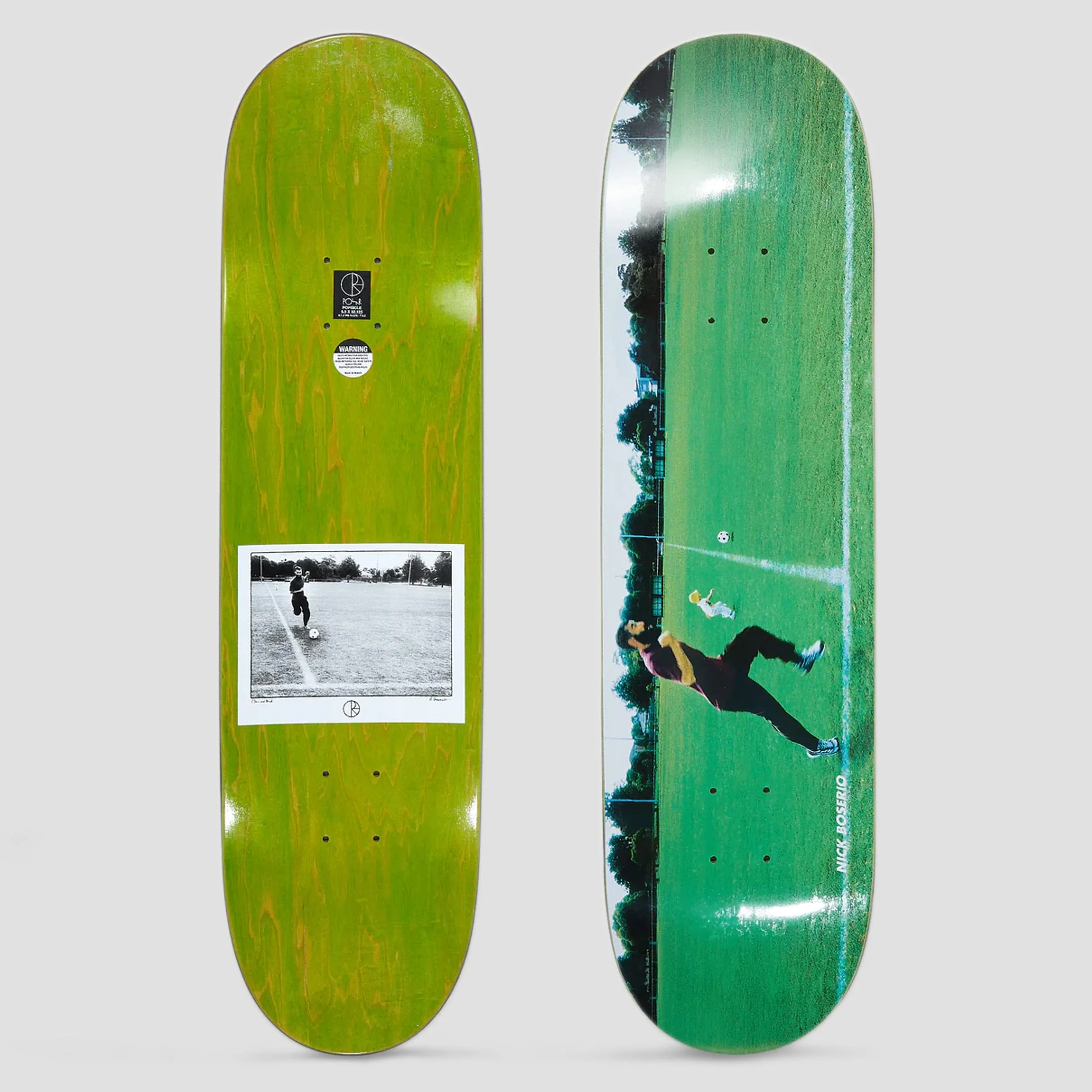 Polar 8.5 Nick Boserio Cleo Run Skateboard Deck Green