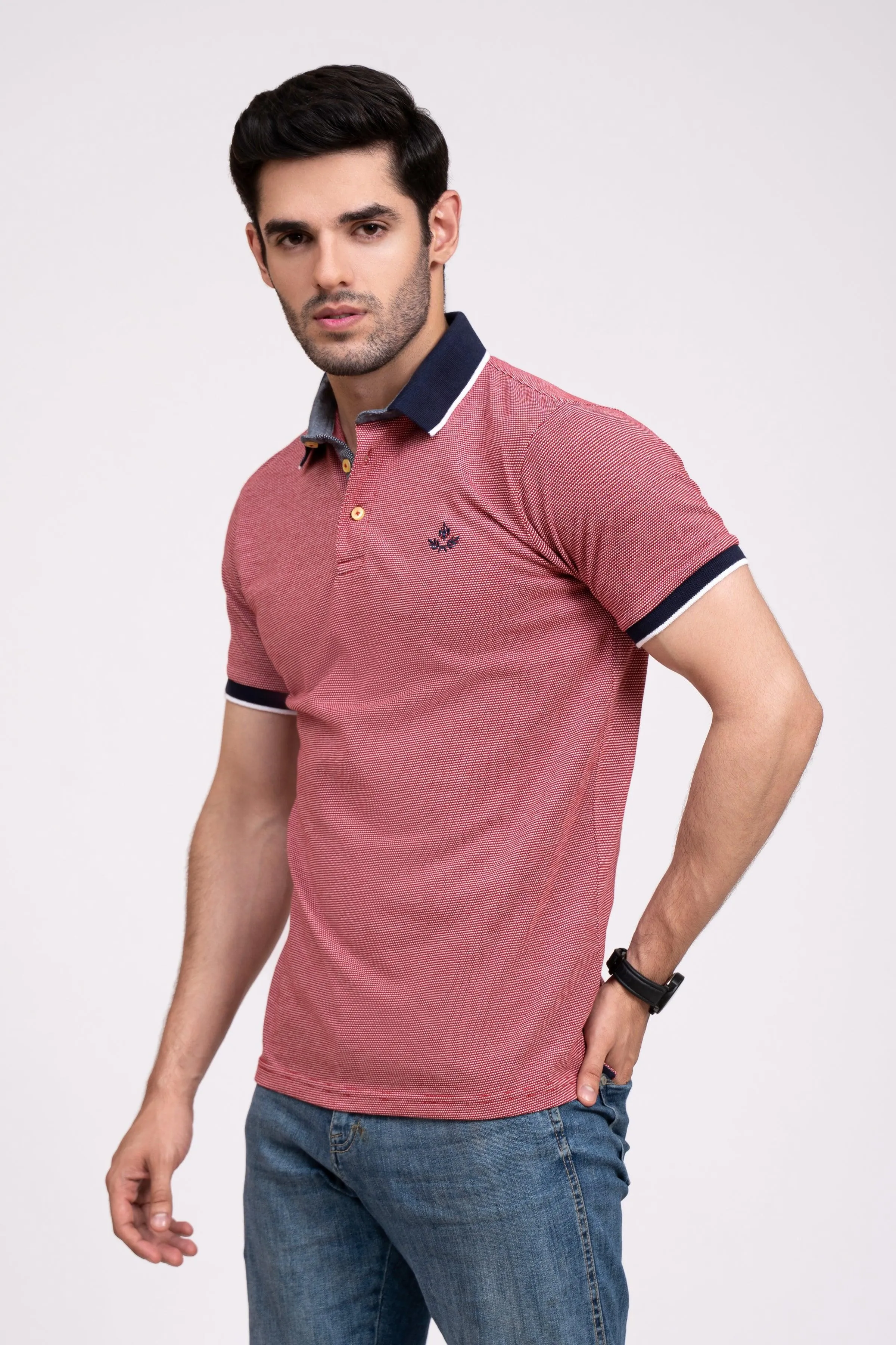 POLO SHIRT PIQUE MAROON