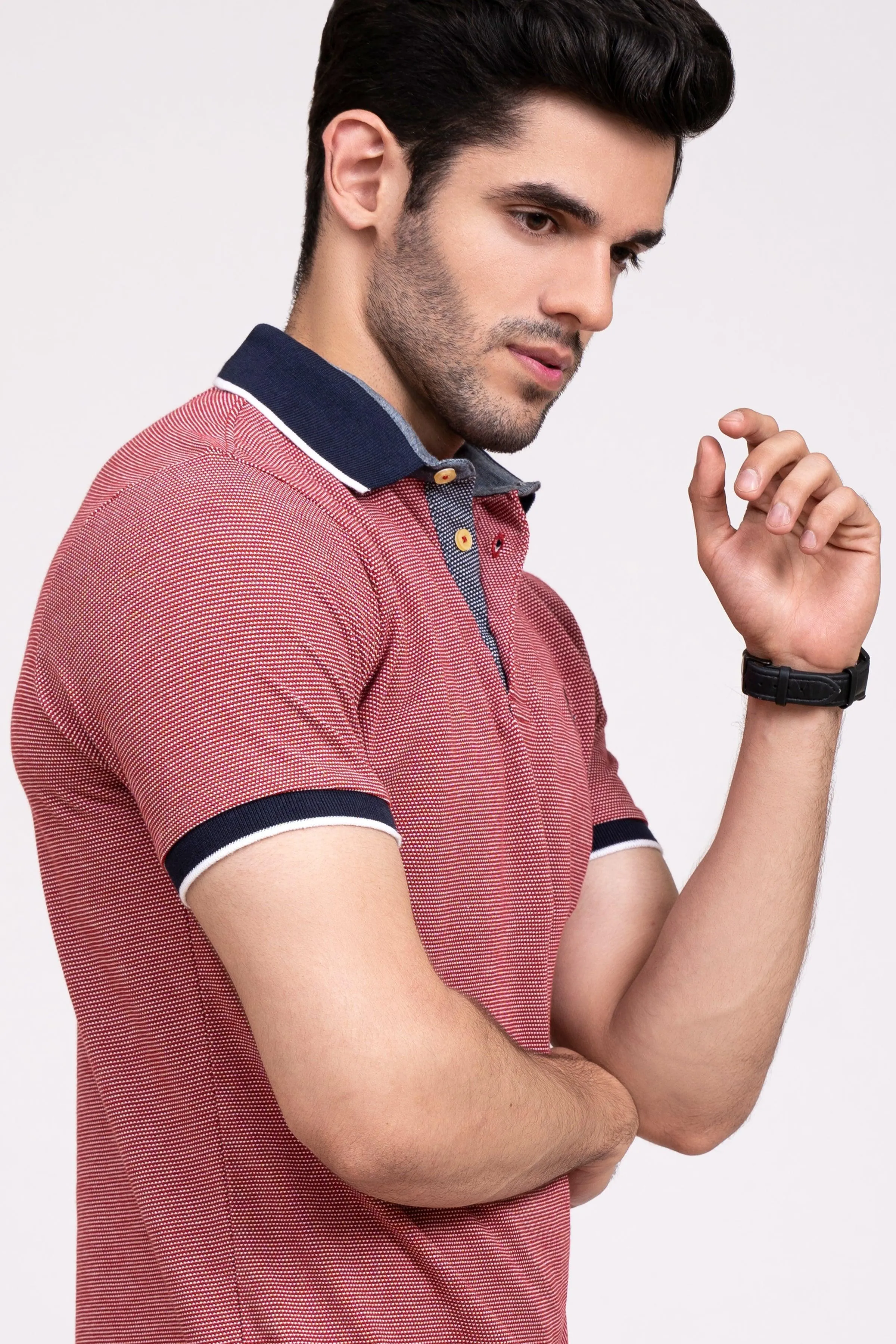 POLO SHIRT PIQUE MAROON