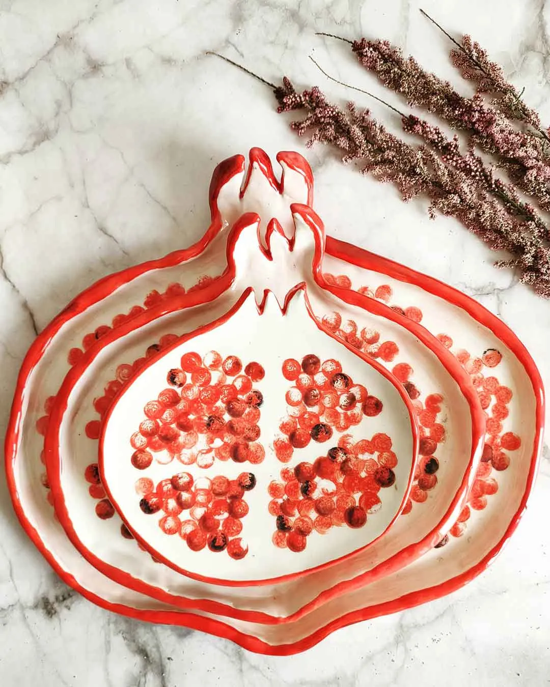 Pomegranate Large Plate