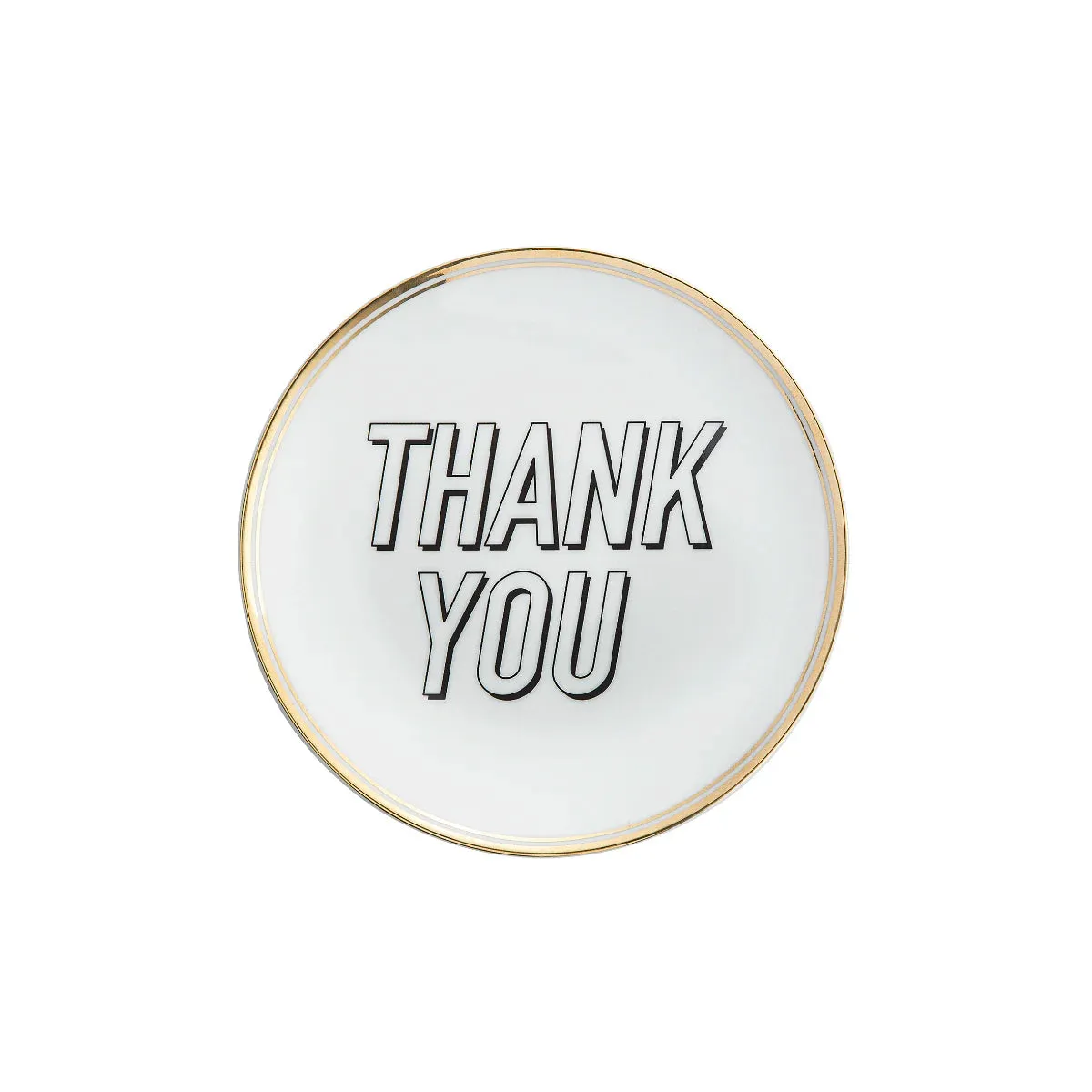 Porcelain Thank You Plate