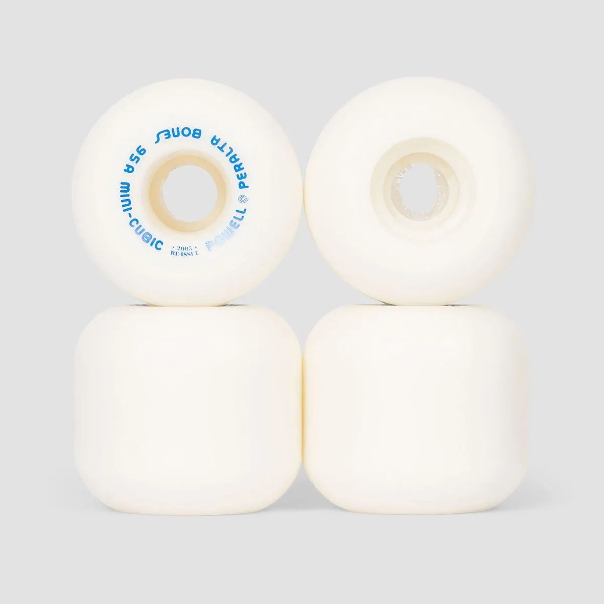 Powell Peralta Mini Cubic 95A Skateboard Wheels White 64mm