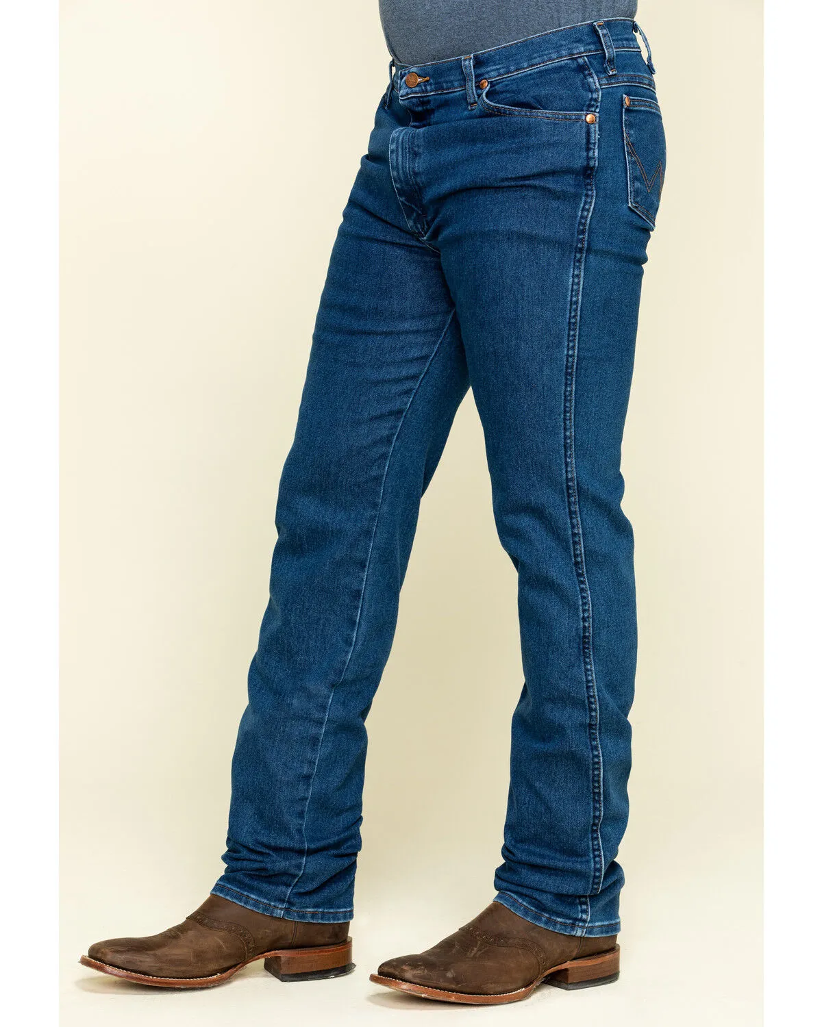 Product Name:  Wrangler Men's Active Flex Prewashed Slim Cowboy Cut Denim Jeans - Tall