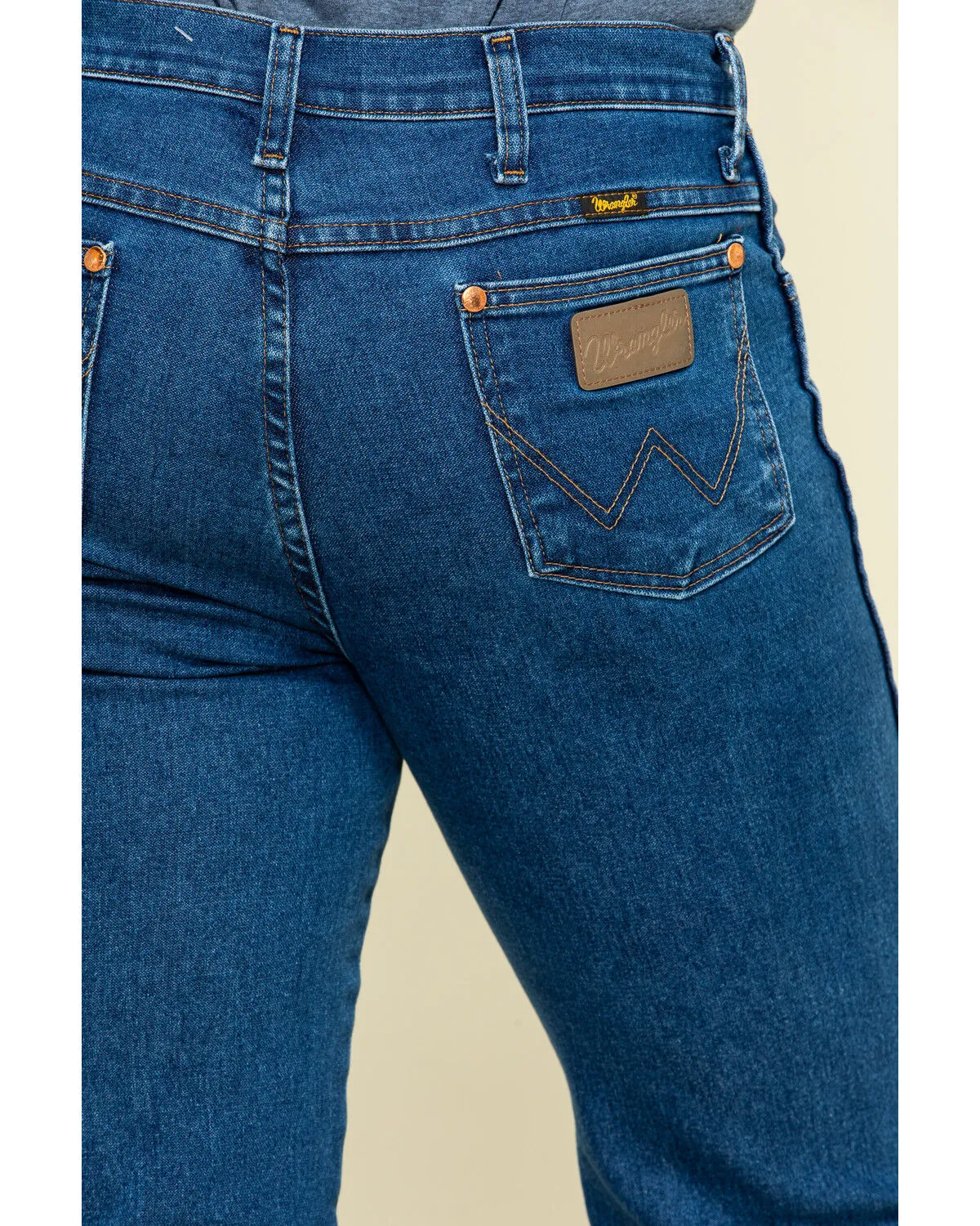 Product Name:  Wrangler Men's Active Flex Prewashed Slim Cowboy Cut Denim Jeans - Tall