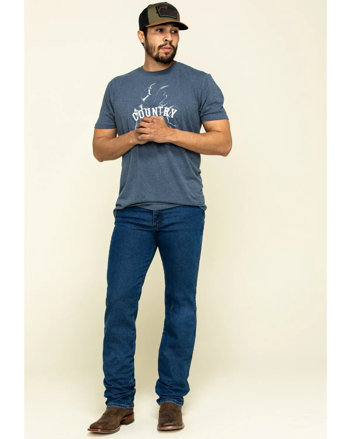 Product Name:  Wrangler Men's Active Flex Prewashed Slim Cowboy Cut Denim Jeans - Tall