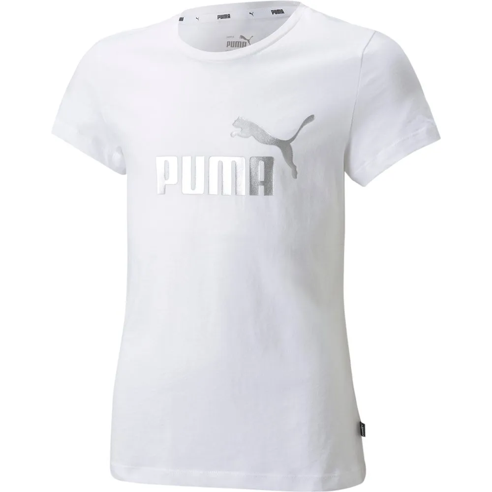 Puma - Essentials+ Logo T-Shirt Girls puma white