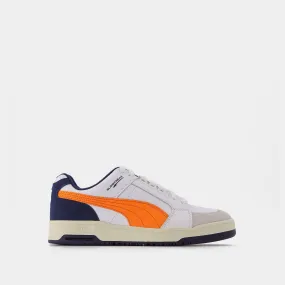 Puma  Slipstream Retro Baskets in White Leather