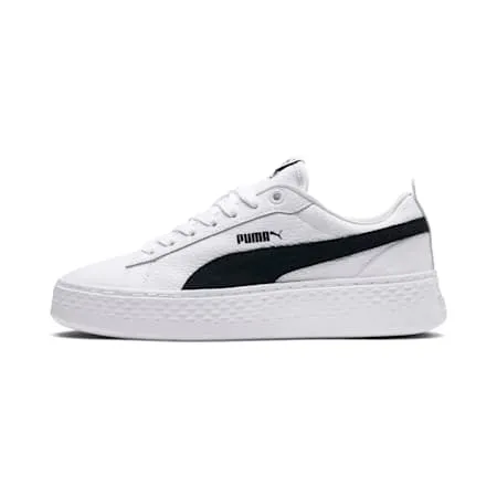 Puma Smash Platform Women's Sneakers | Puma White-Puma Black | PUMA Shop All Puma | PUMA 