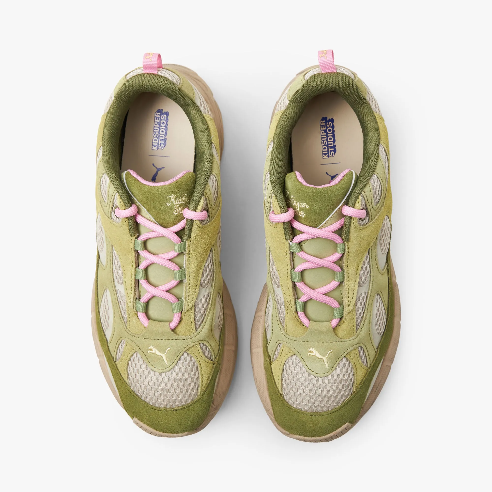 Puma x KidSuper Velophasis NU Tan / Green - Pink