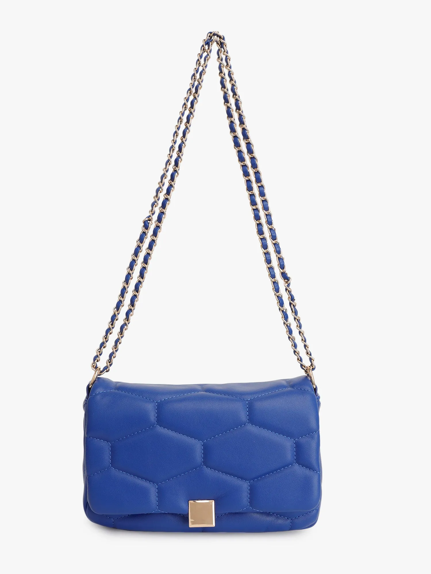 Quilted Structured Shoulder Bag