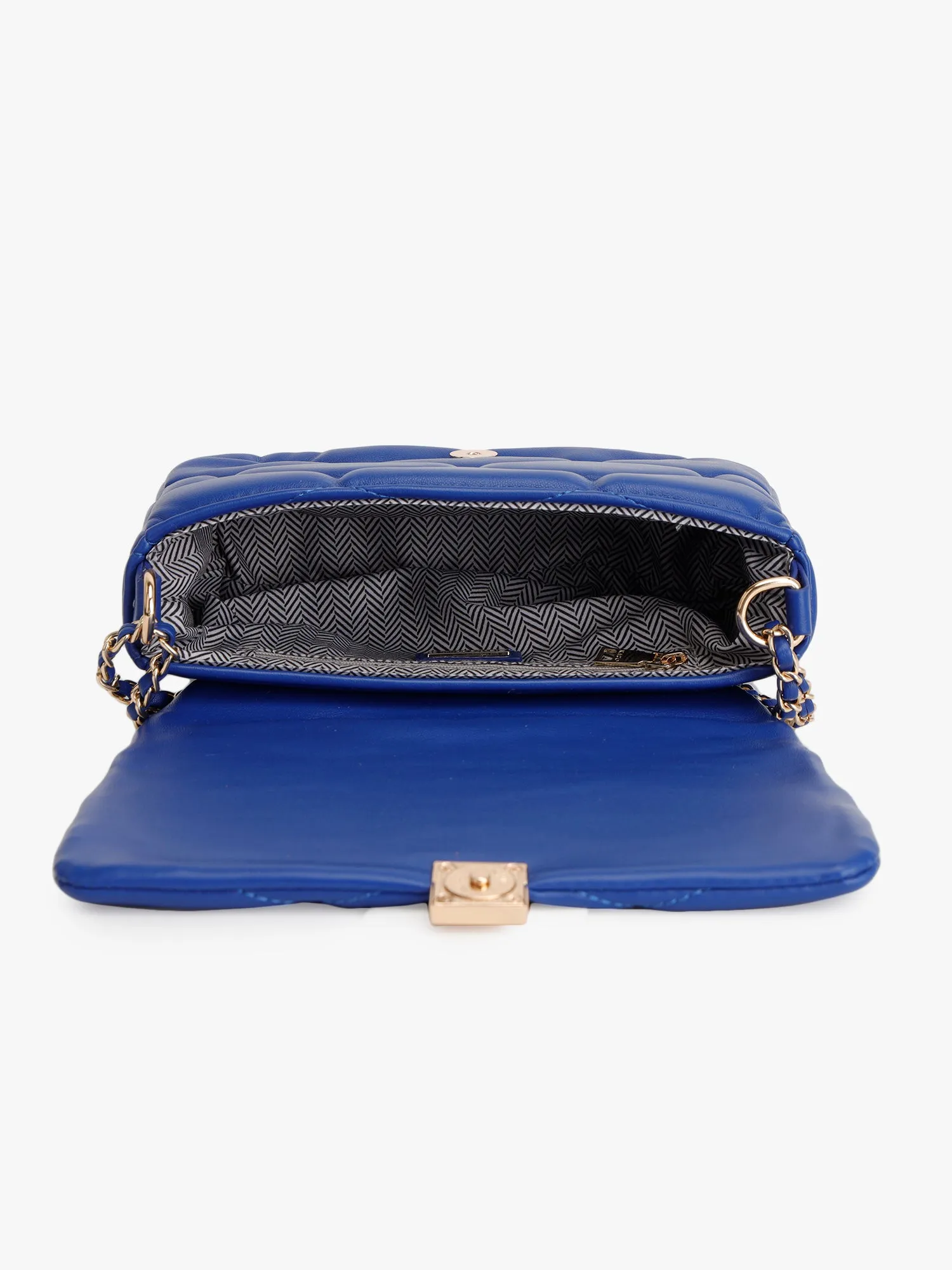 Quilted Structured Shoulder Bag