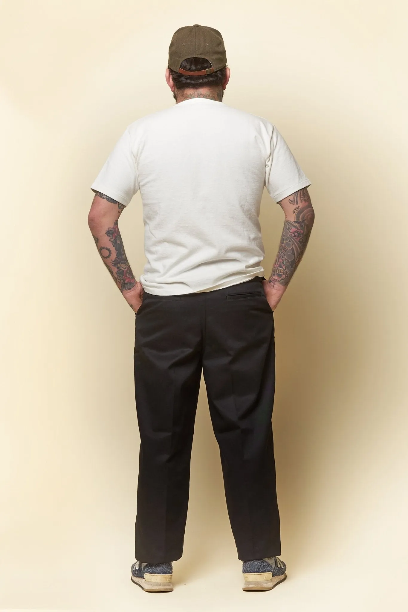 Radiall Motown Wide Tapered Fit Work Pants - Black