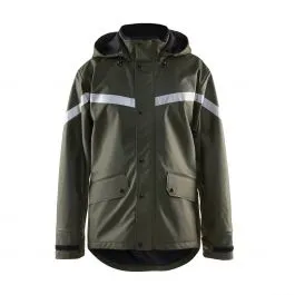 Rain Jacket Level 2 4305 Army Groen - Blåkläder