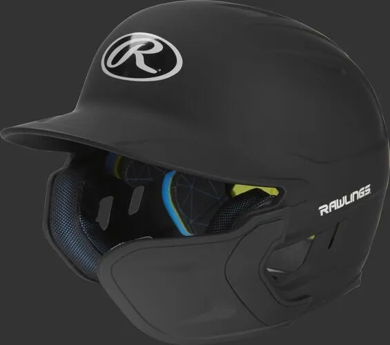 Rawlings Mach Batting Helmet W/ EXT Flap - Black (MACHEXTR)