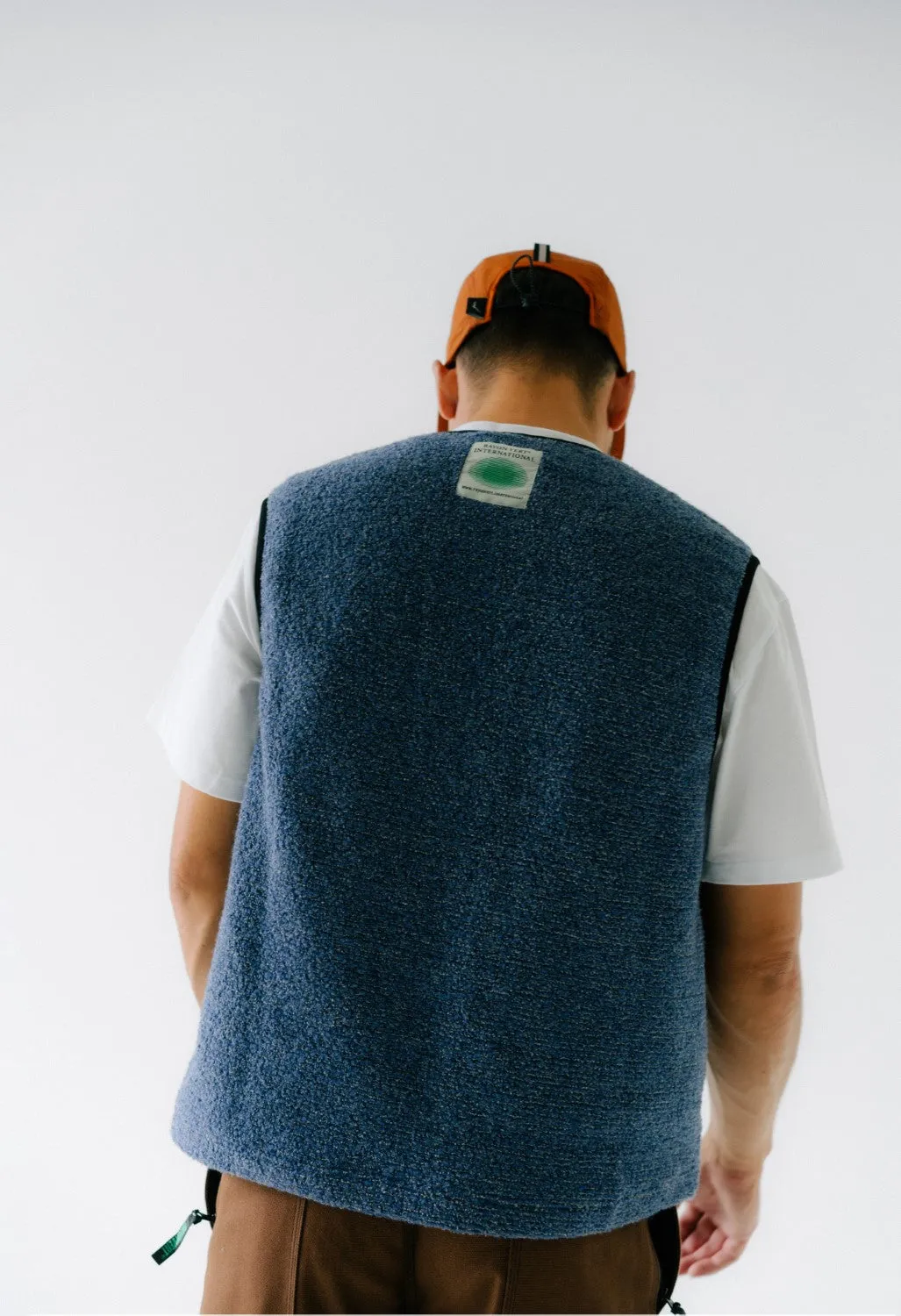 RAYON VERT Samanto Pullover Fleece Vest - Storm Blue