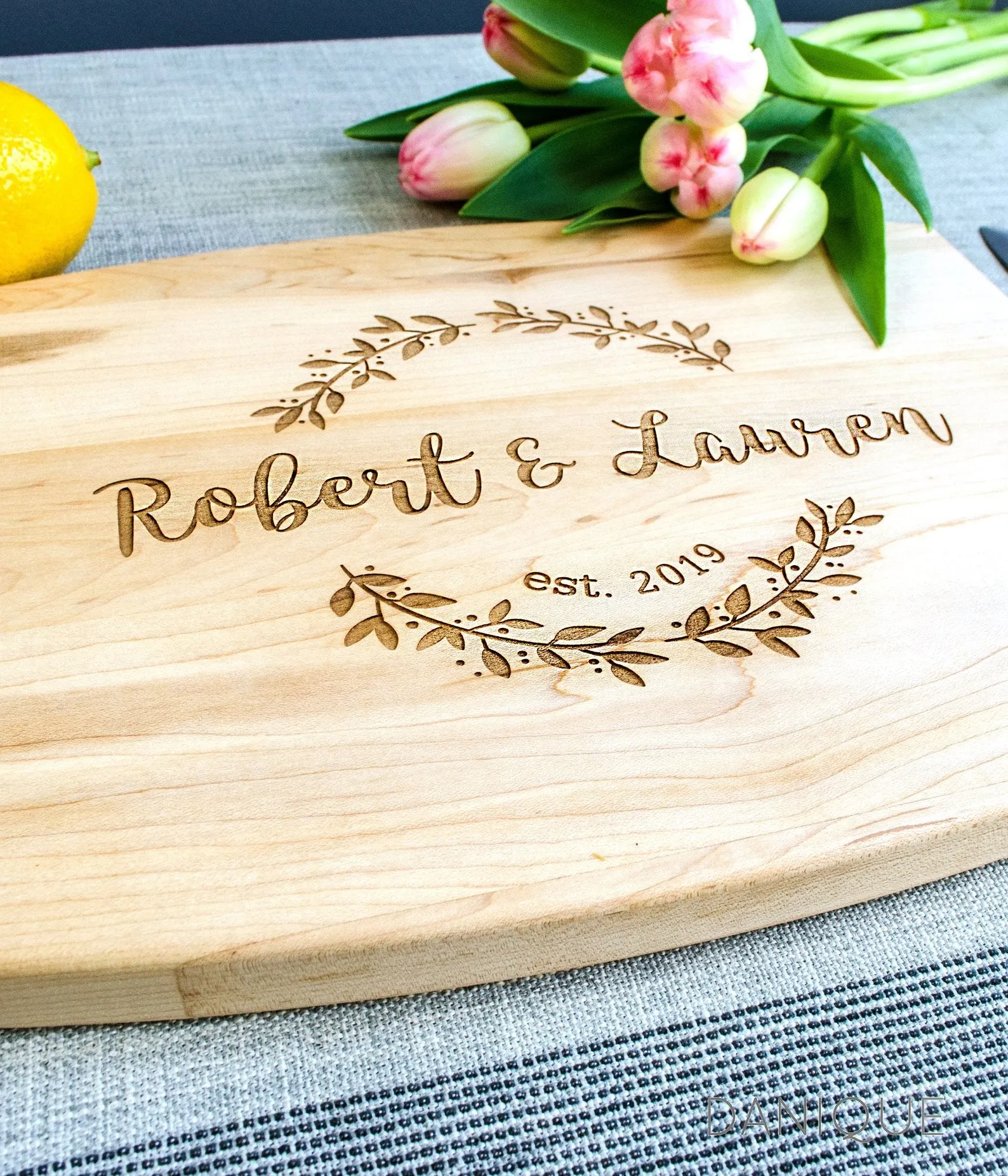 Real Wood Engraved Cutting Board