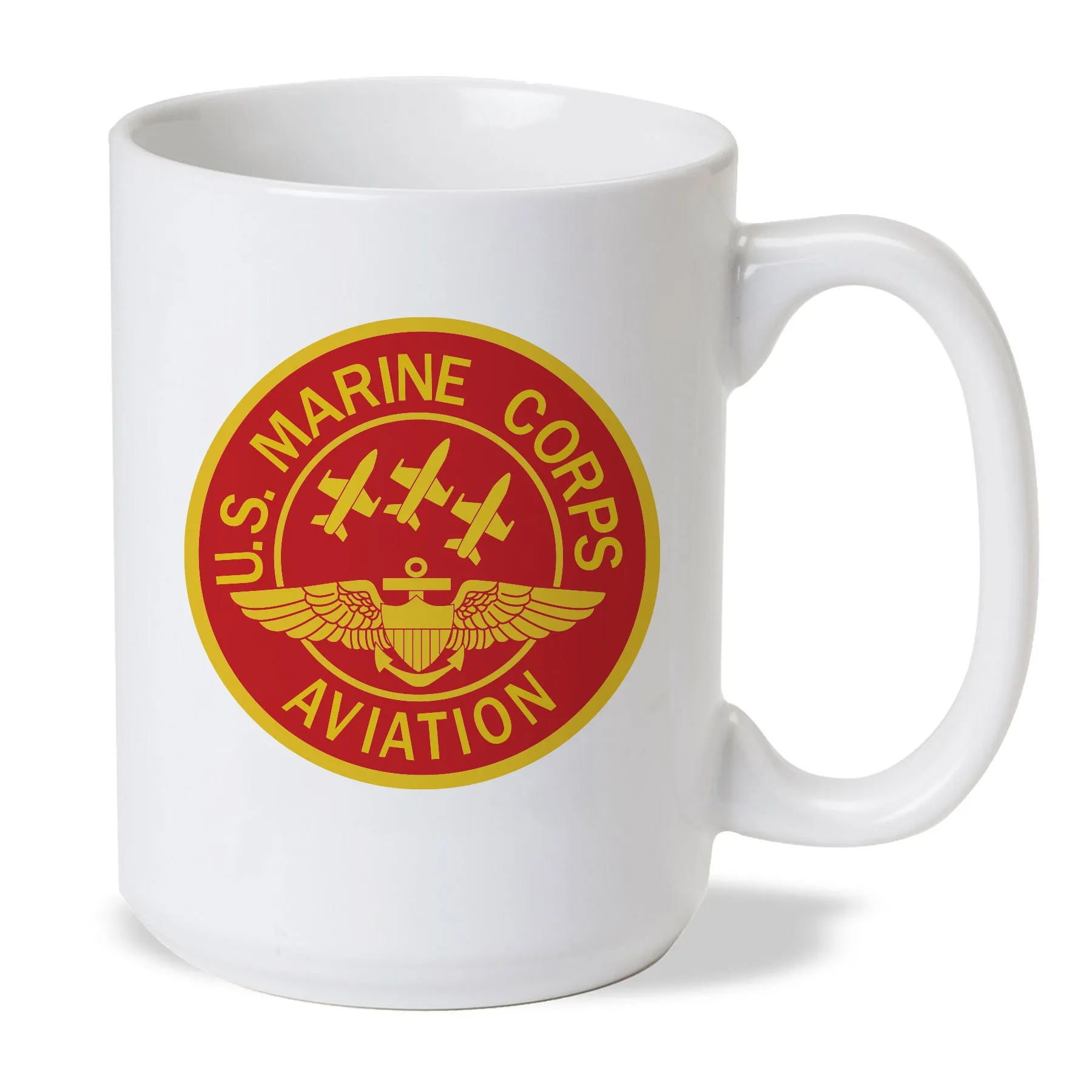 Red Marine Corps Aviation Coffee Mug